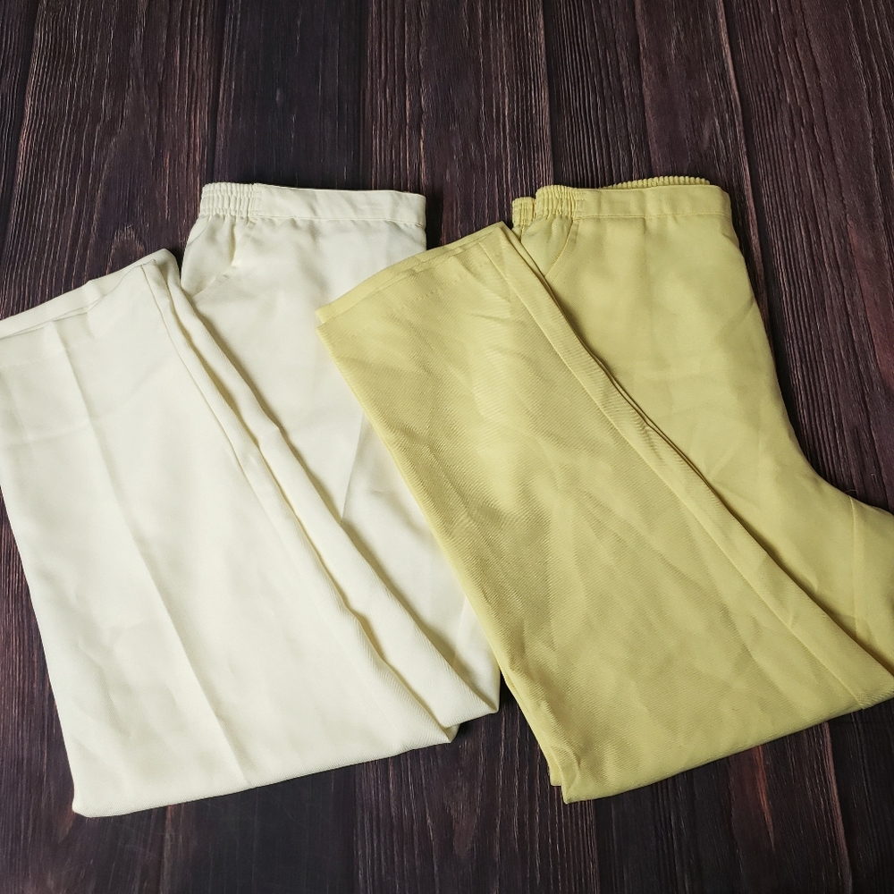 Koret Women's Pull On Pants Size 16 Straight Leg Two Pair